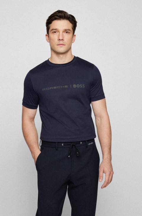 Boss X Porsche T-shirt Teesler 50466077 σκούρο μπλε
