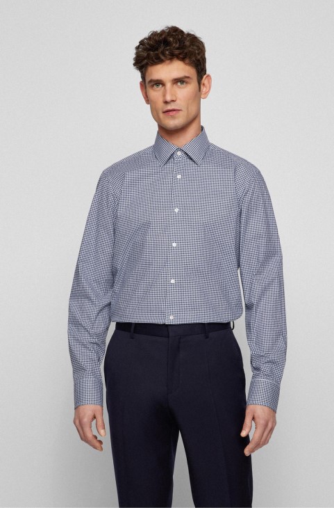 πουκάμισο Boss Bus H-joe 50469369 μπλε
