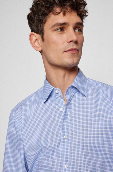 πουκάμισο Boss Bus H-joe 50469369 μπλε
