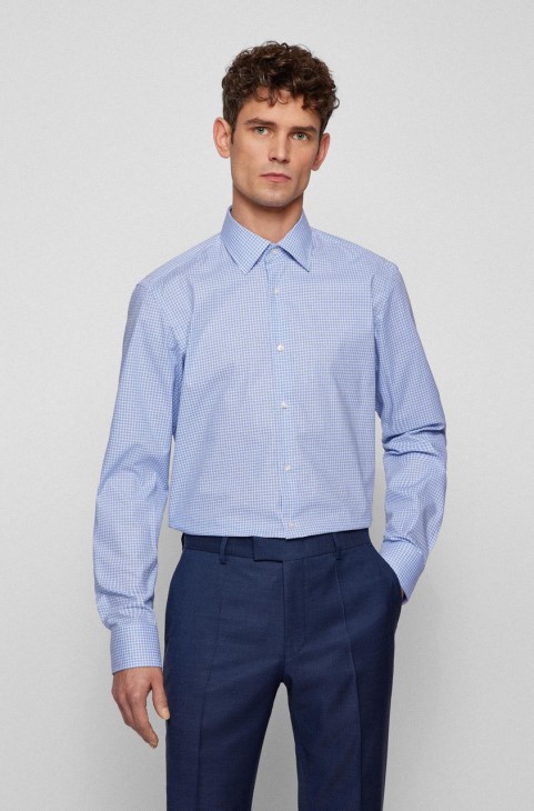 πουκάμισο Boss Bus H-joe 50469369 μπλε
