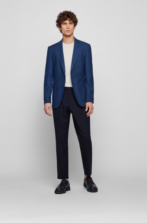 Boss αθλητικό παλτό H-janson 50469014 μπλε
