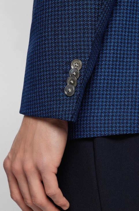 Boss αθλητικό παλτό H-janson 50469014 μπλε
