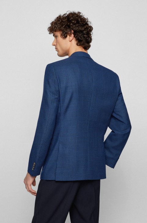 Boss αθλητικό παλτό H-janson 50469014 μπλε
