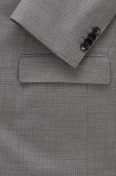 κοστούμι Boss H-jeckson 50471253 ασημί
