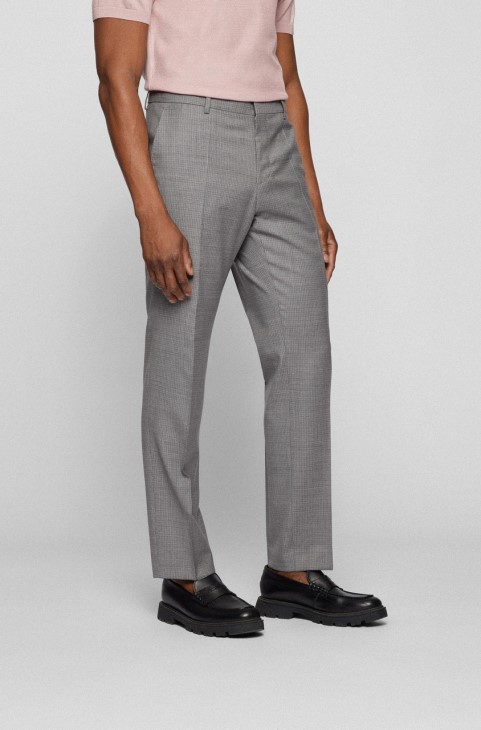 κοστούμι Boss H-jeckson 50471253 ασημί
