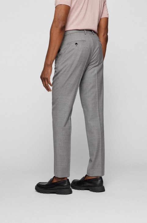 κοστούμι Boss H-jeckson 50471253 ασημί
