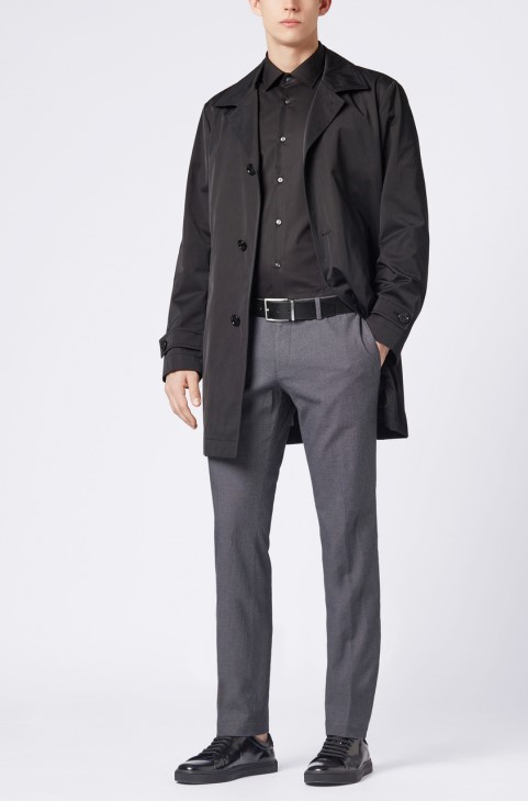 ζώνη Boss - φιλαράκι - 50292246 μαύρη
