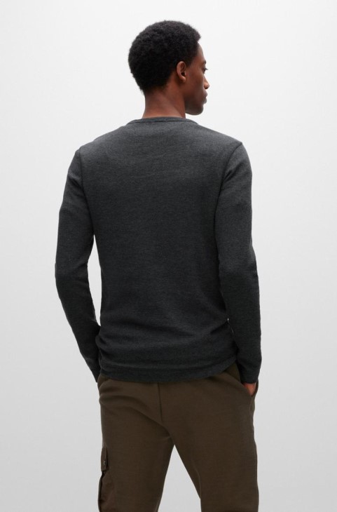 Boss L/s Tee Tempest 50472309 μαύρο
