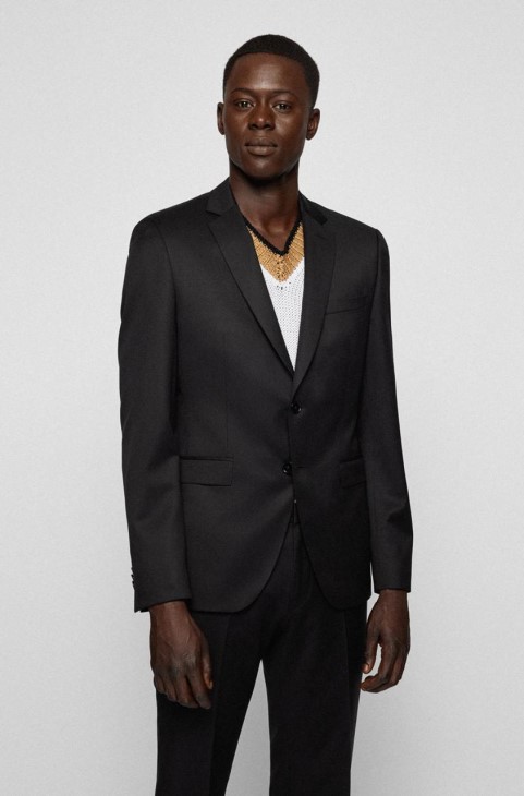 μπουφάν Boss Suit H-reymond 50469181 μαύρο
