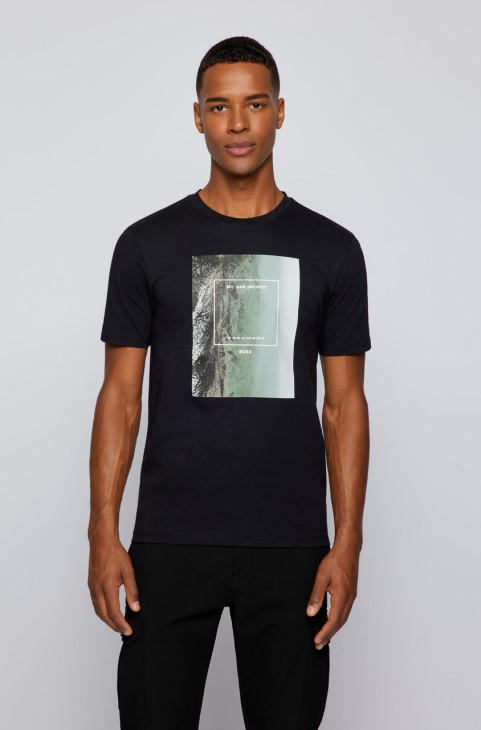 μπλουζάκι Boss Tyro 50465384 μαύρο
