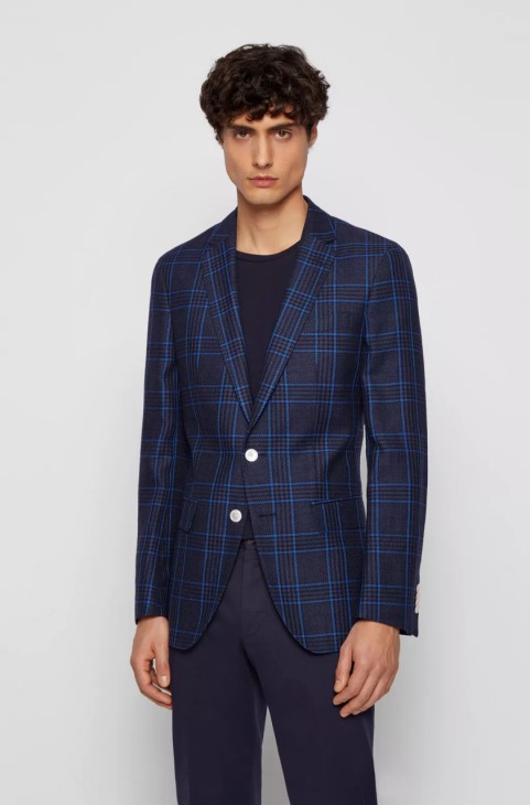 Boss αθλητικό παλτό Hartlay 50453704 Medblue
