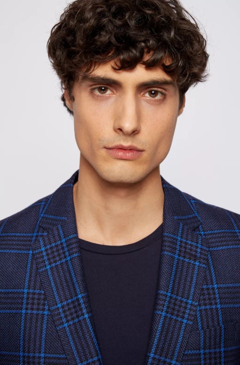 Boss αθλητικό παλτό Hartlay 50453704 Medblue
