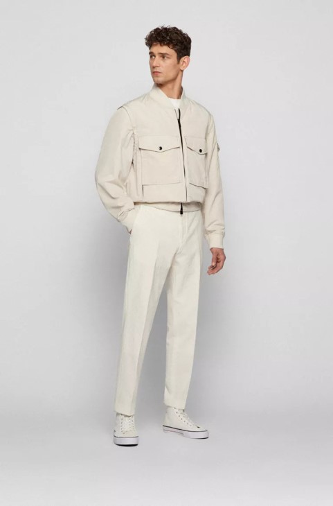 παντελόνι Boss H-genius 50468852 λευκό
