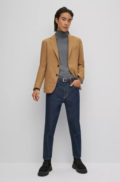 ζώνη Boss Brondon Nos 50481068 μαύρη
