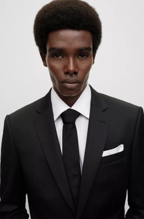 Boss H-pocket Square Nos 50480268 λευκό
