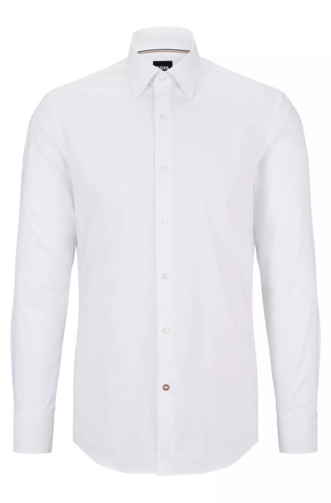 πουκάμισο Boss Business H-hank-kent Nos 50479922 λευκό