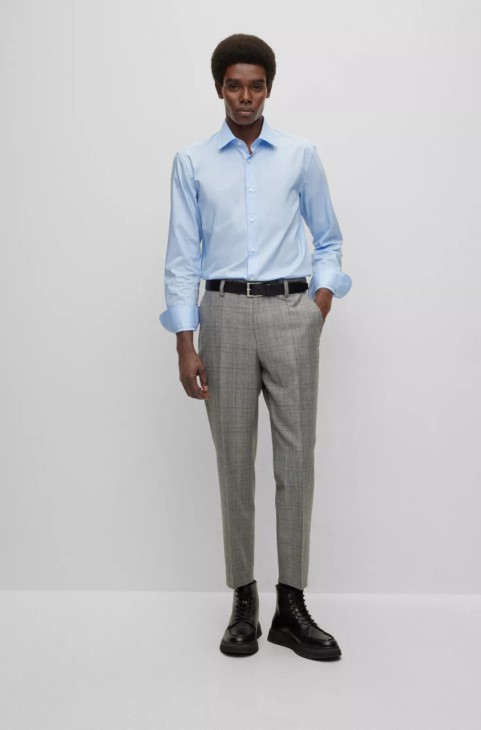 πουκάμισο Boss Business H-hank-kent Nos 50479922 λευκό
