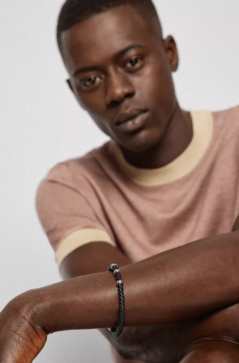 βραχιόλι Boss Beryl 50475513 μαύρο
