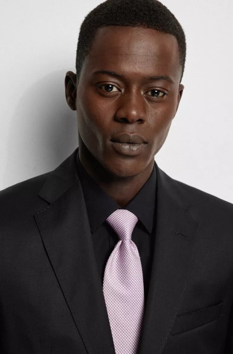 Boss H-tie 7,5cm 50475667 σκούρο μπλε
