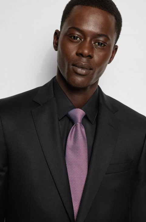 Boss H-tie 7,5cm 50475667 σκούρο μπλε
