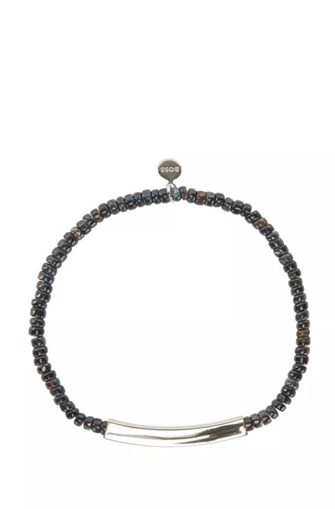 μπρασελέ Boss Bayne 50476202 σκούρο γκρι
