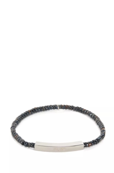 μπρασελέ Boss Bayne 50476202 σκούρο γκρι
