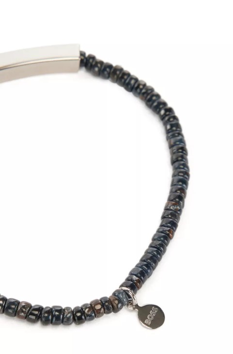 μπρασελέ Boss Bayne 50476202 σκούρο γκρι
