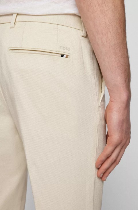 Boss Casual παντελόνι Kaito 50472711 λευκό
