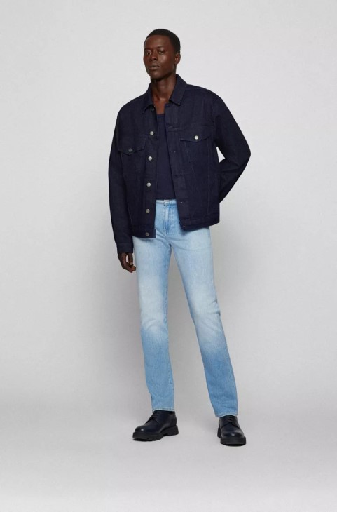 Boss Jeans Delaware 50473016 ανοιχτό μπλε
