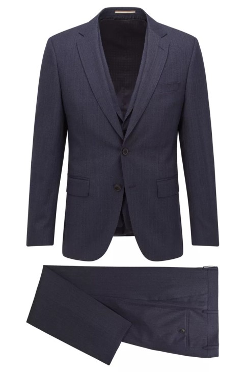 κοστούμι Boss 3 τεμαχίων H-huge 50473599 σκούρο μπλε
