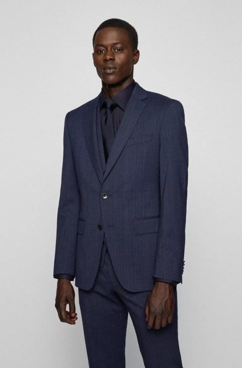 κοστούμι Boss 3 τεμαχίων H-huge 50473599 σκούρο μπλε
