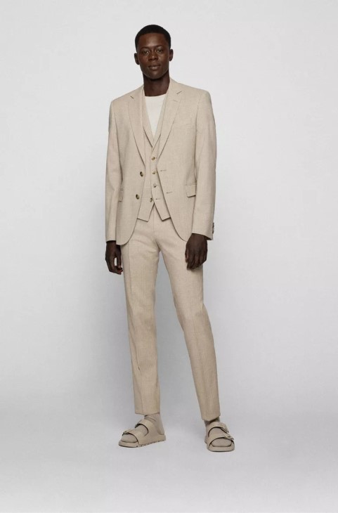 κοστούμι Boss 3 τεμαχίων H-huge 50473599 σκούρο μπλε
