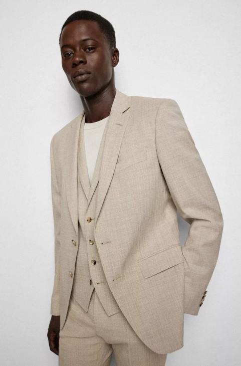 κοστούμι Boss 3 τεμαχίων H-huge 50473599 σκούρο μπλε
