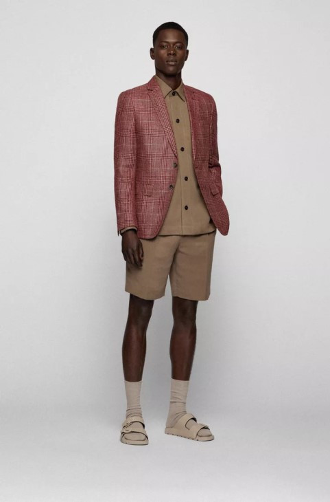 Boss αθλητικό παλτό H-hutson 50473719 σκούρο
