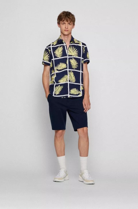 Boss Taber-shorts-ds 50474271 σκούρο μπλε
