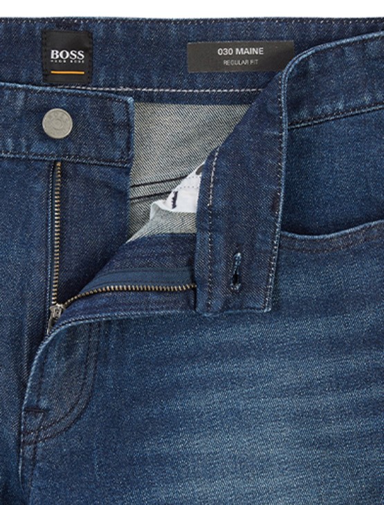 Boss τζιν σορτς Maine 50405599 σκούρο μπλε
