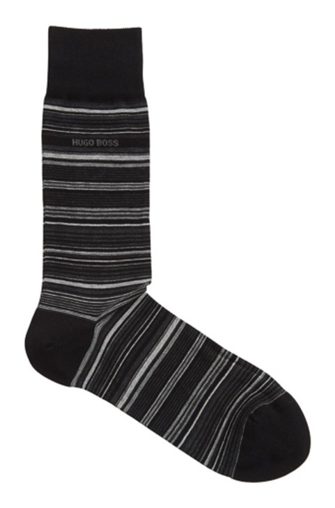 κάλτσες Boss ριγέ 50414697 μαύρες