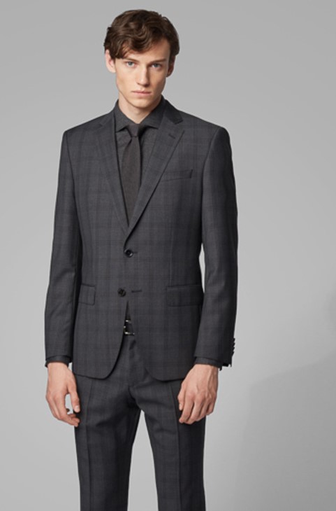 Boss αθλητικό παλτό τεράστιο6 50417614 κάρβουνο
