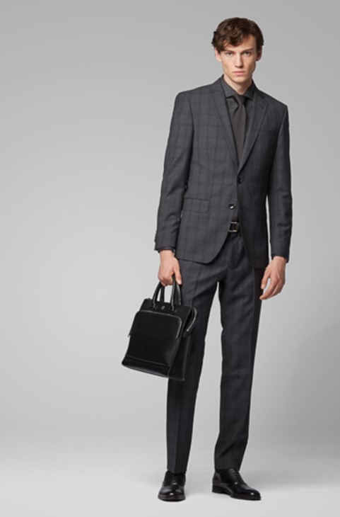 Boss αθλητικό παλτό τεράστιο6 50417614 κάρβουνο
