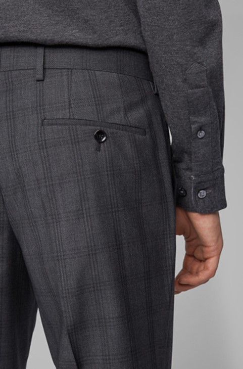 Boss Trousers Genius5 50417627 κάρβουνο
