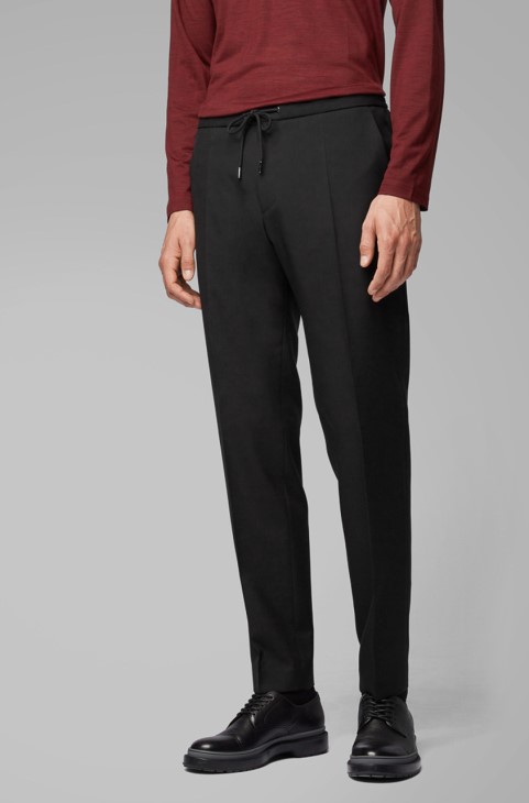 Boss Trousers Banks4 50418695 μαύρο