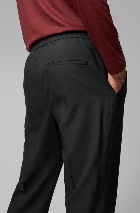 Boss Trousers Banks4 50418695 μαύρο
