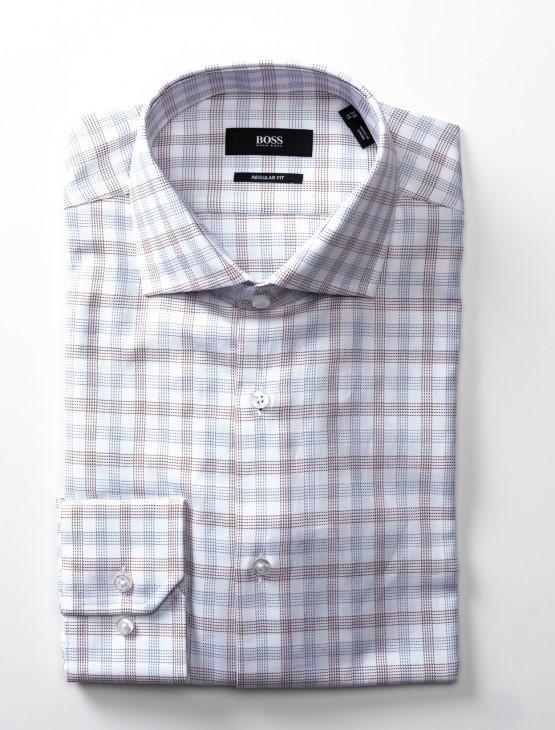 πουκάμισο Boss Business Gordon 50404087 καφέ