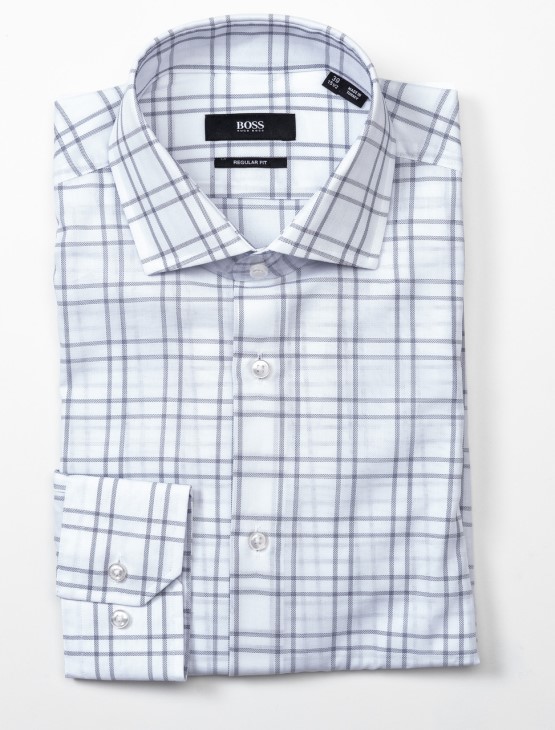 πουκάμισο Boss Business Gordon 50404572 λευκό