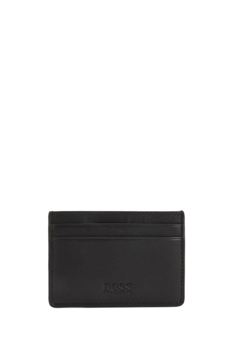 Boss Leather Money Clip 50397487 μαύρο