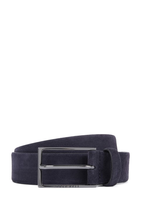 Boss Suede ζώνη Calindo 50375225 Navy
