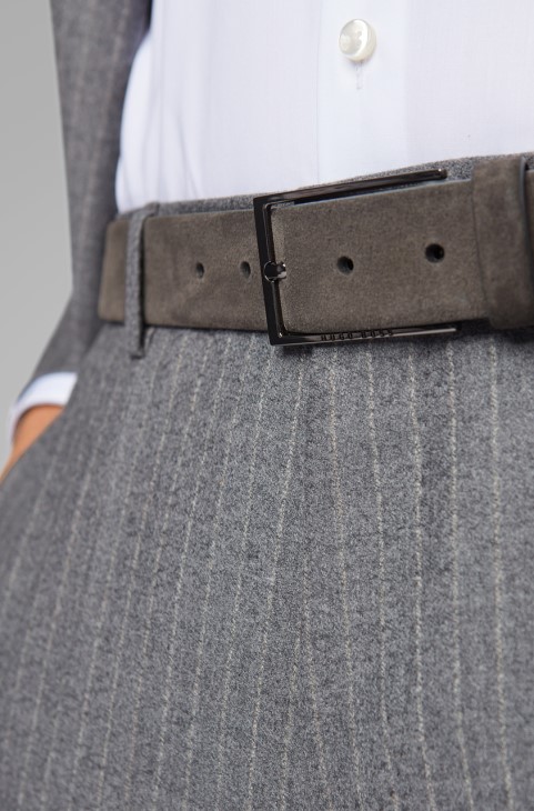 Boss Suede ζώνη Calindo 50375225 Navy
