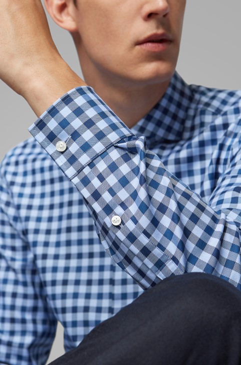 πουκάμισο Boss Business Jason 50415749 Navy