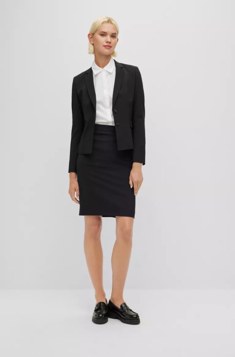 φούστα Boss Vilea 50291813 μαύρη
