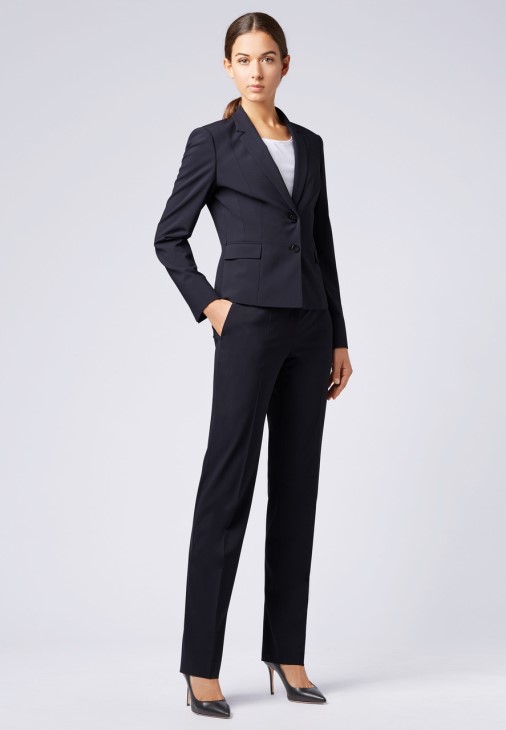 Boss Trousers Tamea 50291873 Navy
